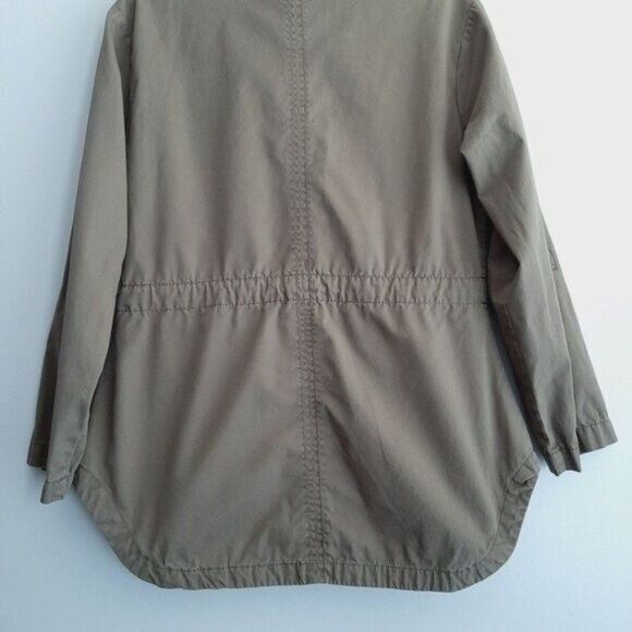 JOE FRESH Canvas Jacket Utility Sleeves Olive Green Sz S - Picture 7 of 13